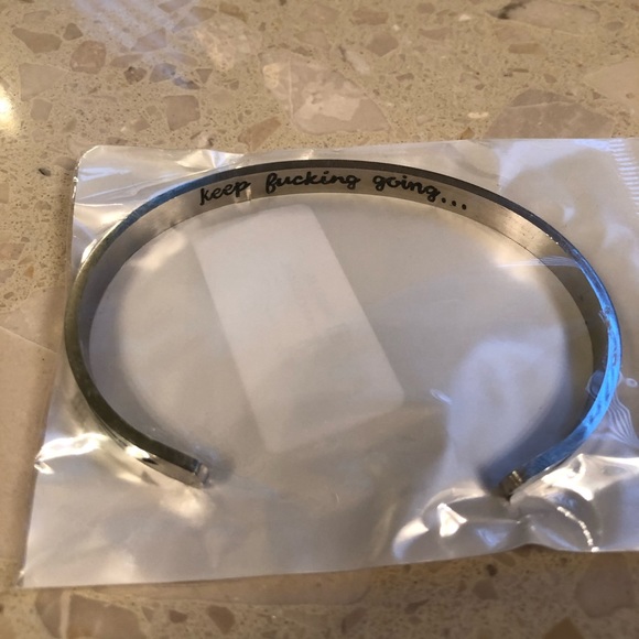 Keep F@($&@$ Going Bracelet - Picture 2 of 2